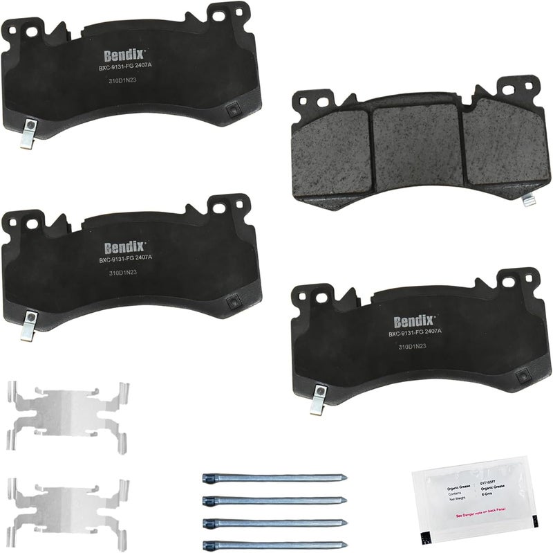 Bendix Priority1 CFC2407A Ceramic Front Brake Pads for Cadillac XT5 2024-2022, XT6 2024-2022 - Image 2